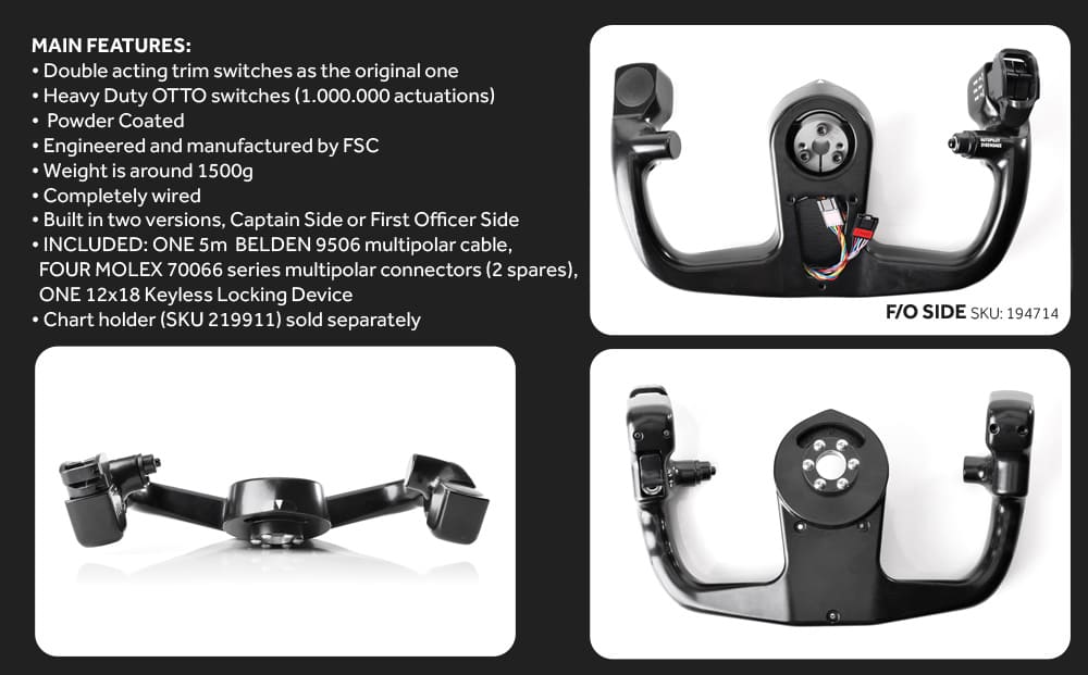 FSC news B737 yoke control wheel features